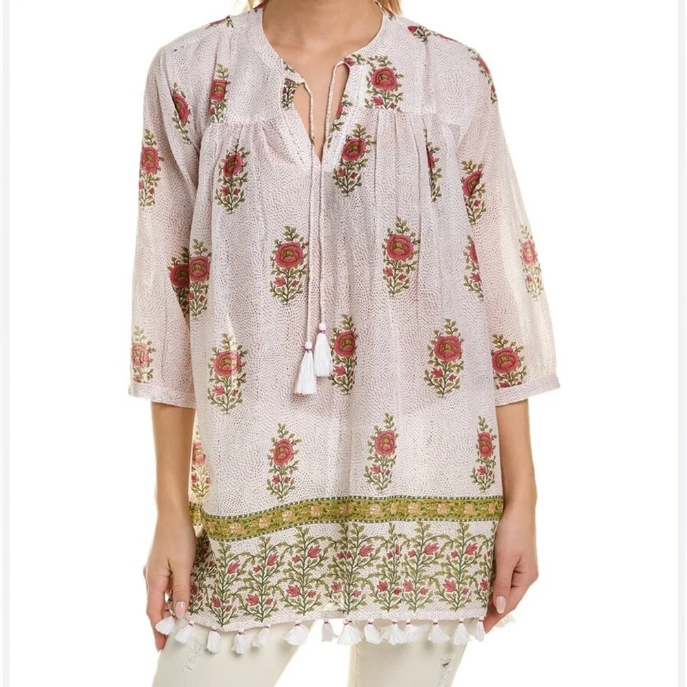 Roller Rabbit Floral Cover Up Tunic